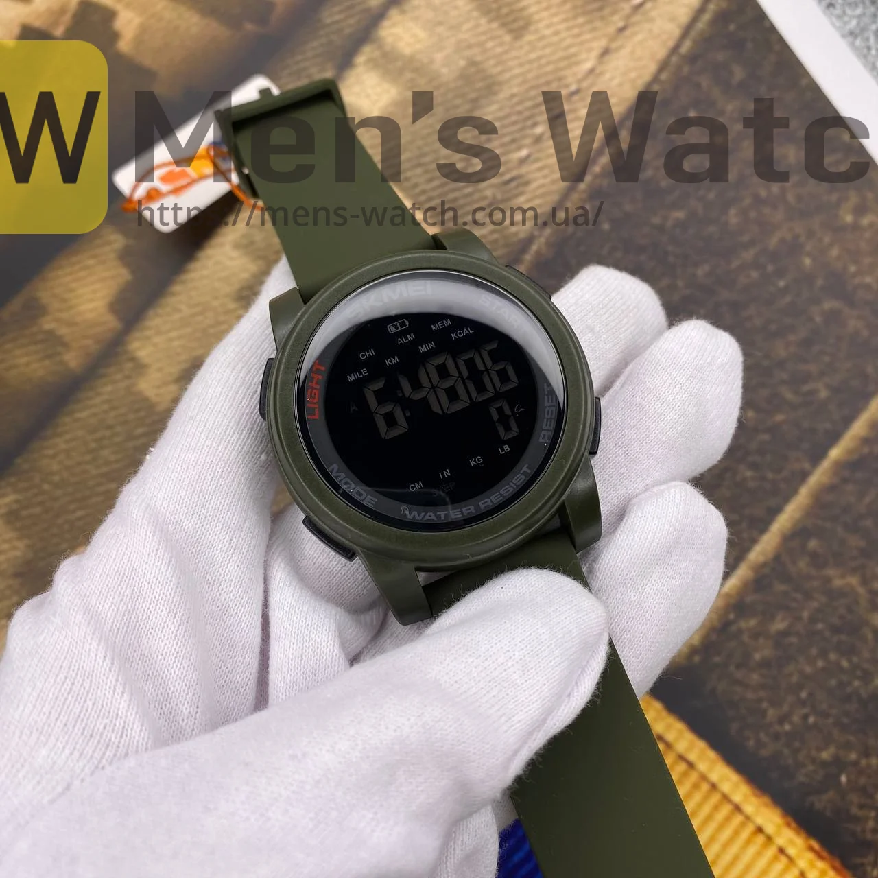 Живі фото годинника Skmei 1469AGBK Military-Black 1