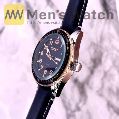 Skmei 9232LRGBU Rose-Gold Blue Leather-4