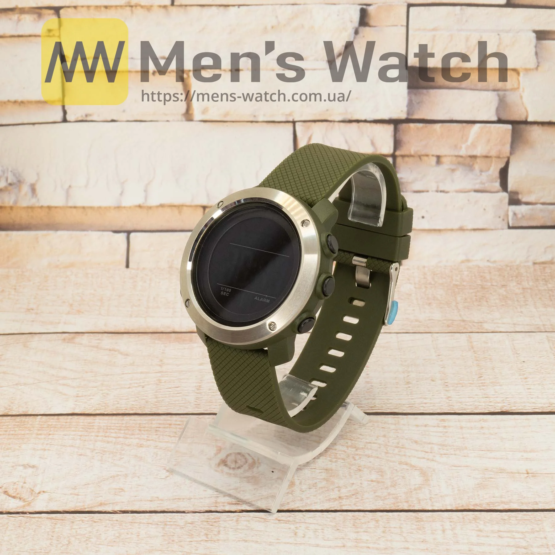 Живі фото годинника Skmei 1416 Silver-Black-Military 1