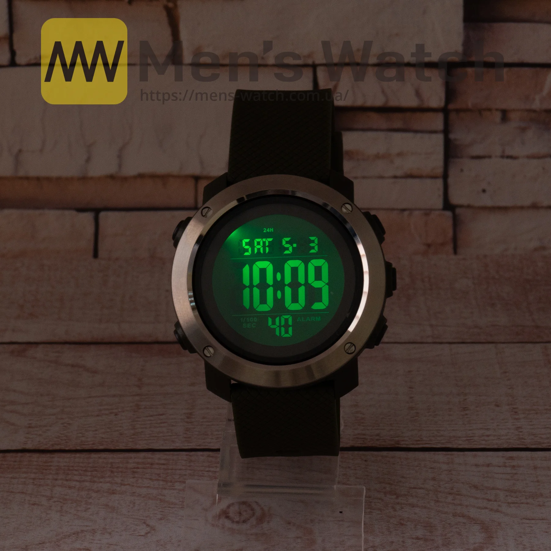 Живі фото годинника Skmei 1416 Silver-Black-Military 4