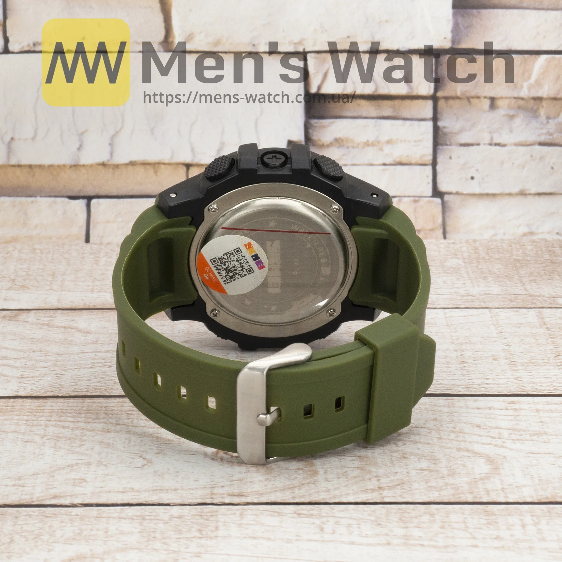 Живі фото годинника Skmei 1475AG Black-Military Wristband 3