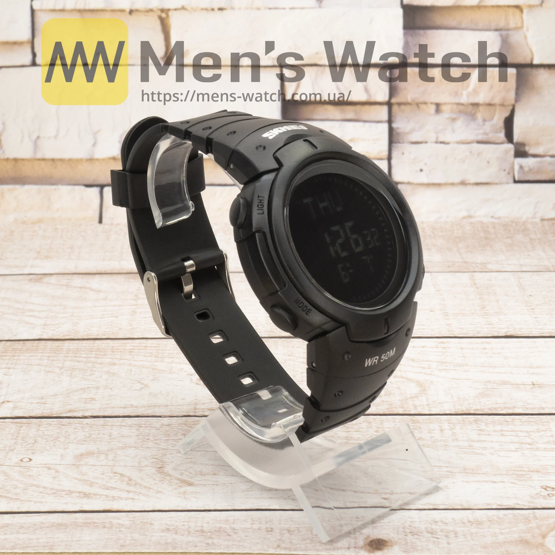 Живые фото часов Skmei 1231BK All Black Smart Watch + Compass 2