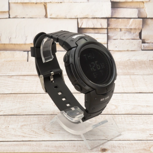 Skmei 1231 All Black Smart Watch + Compass-2