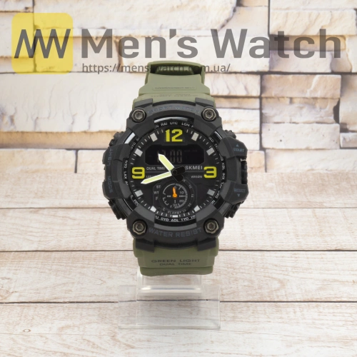 Годинник Skmei 1965 army green-0