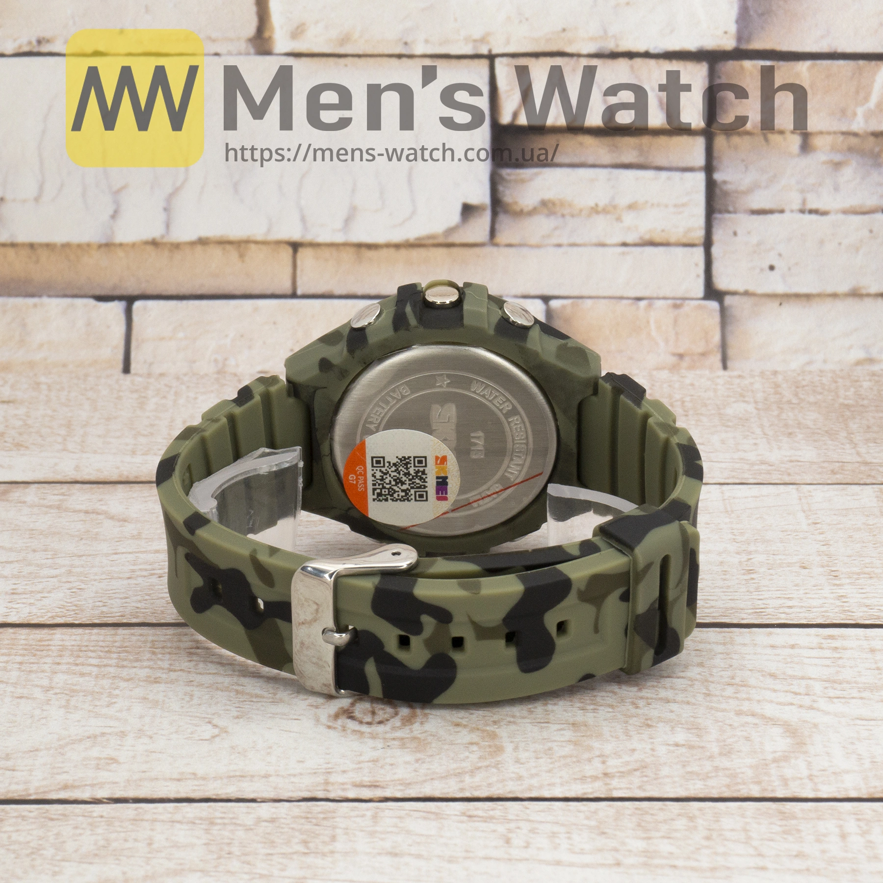 Живі фото годинника Skmei 1715CMGN camo green 3