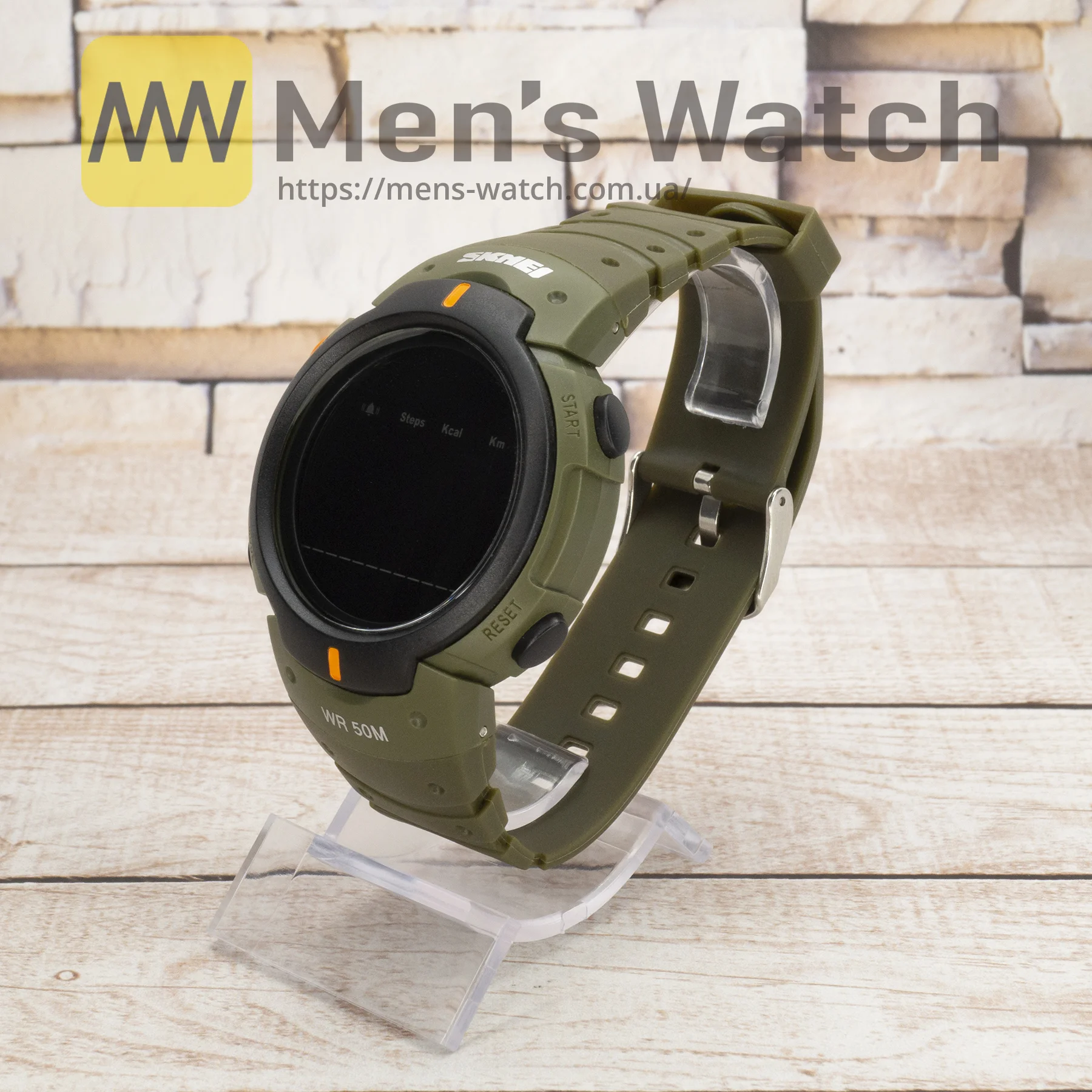 Живі фото годинника Skmei 1301AG army green Smart Watch 1