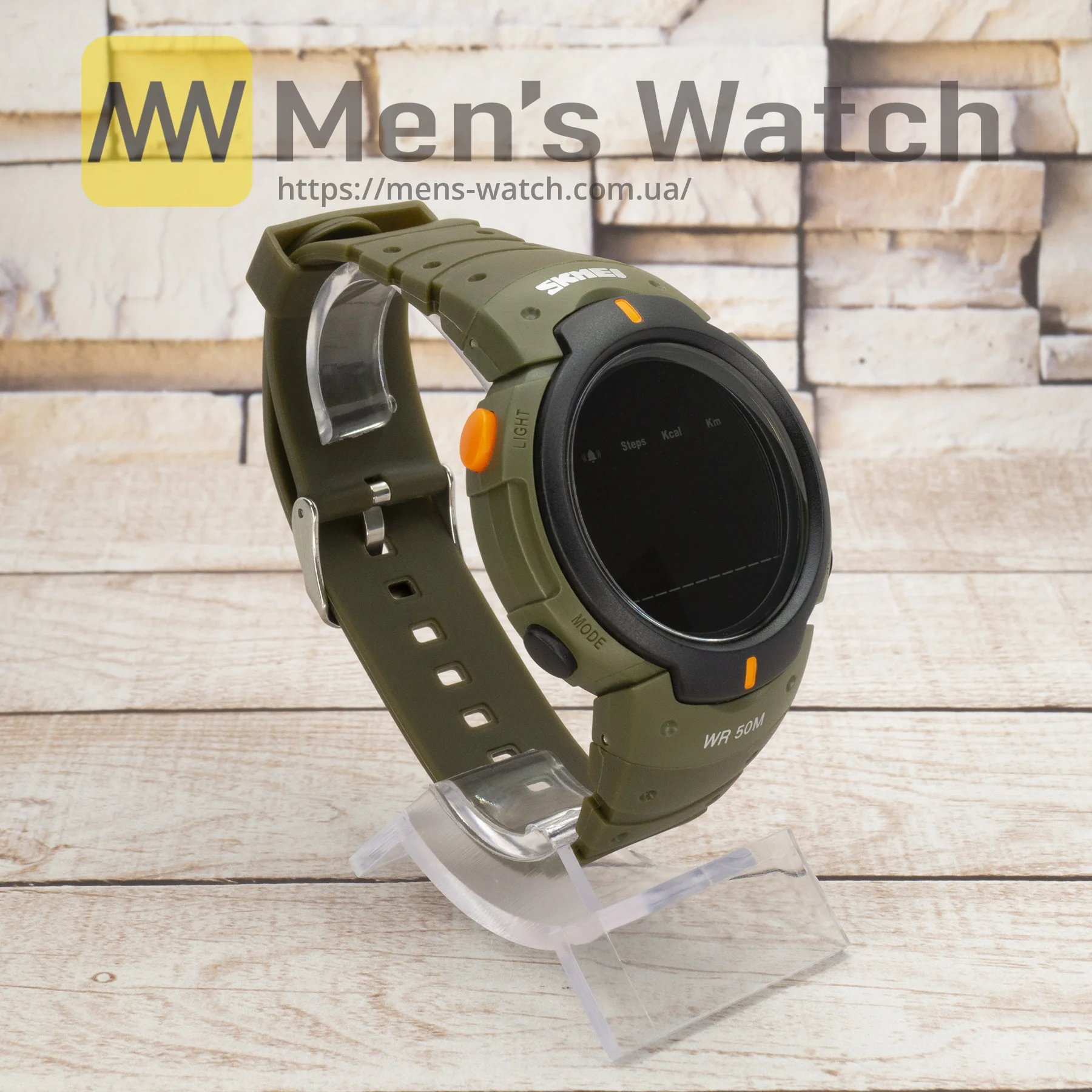 Живі фото годинника Skmei 1301AG army green Smart Watch 2