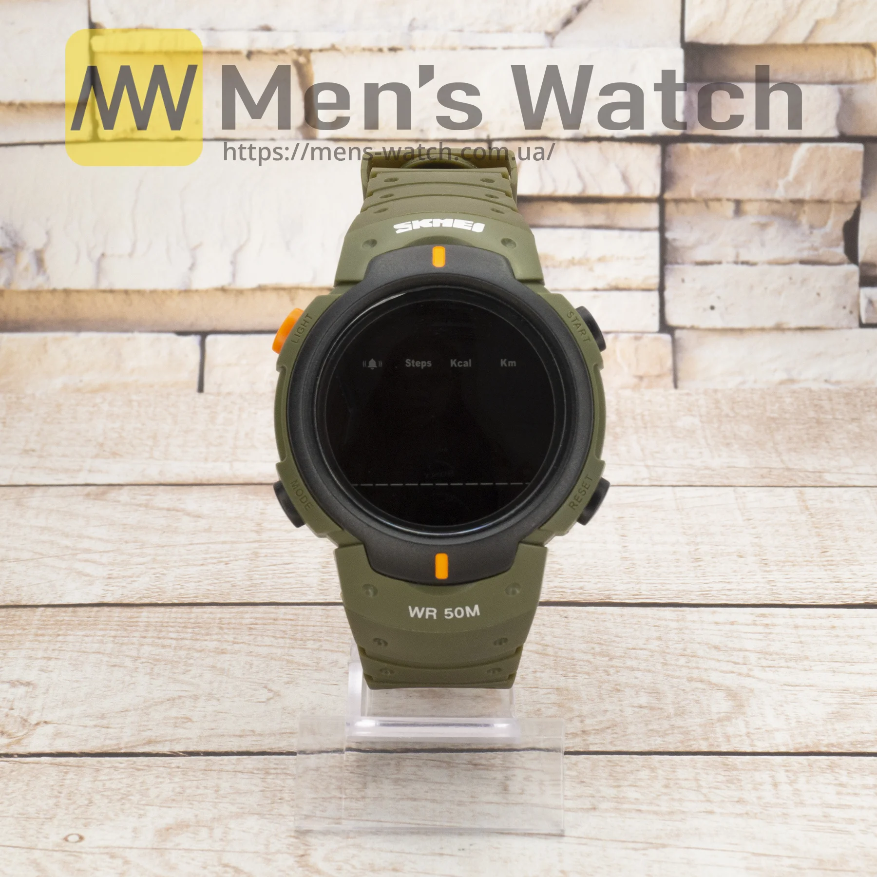 Живі фото годинника Skmei 1301AG army green Smart Watch 0