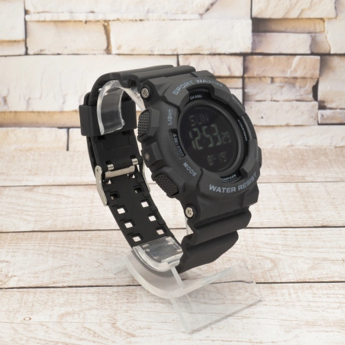 Skmei 2077 Black + Compass-2