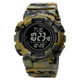 Skmei 2077 Camo Green + Compass