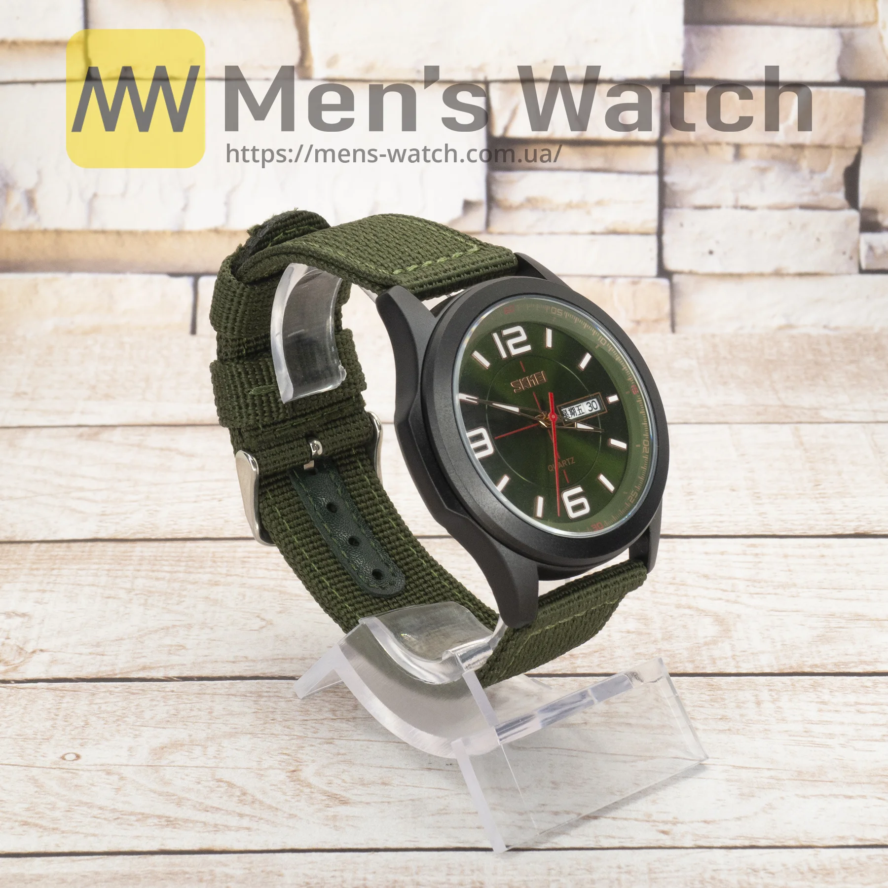 Живі фото годинника Skmei 9315 Army Green 2