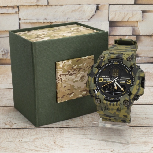 Patriot 001CMGRUAGD Camo Green Тризуб золото-0