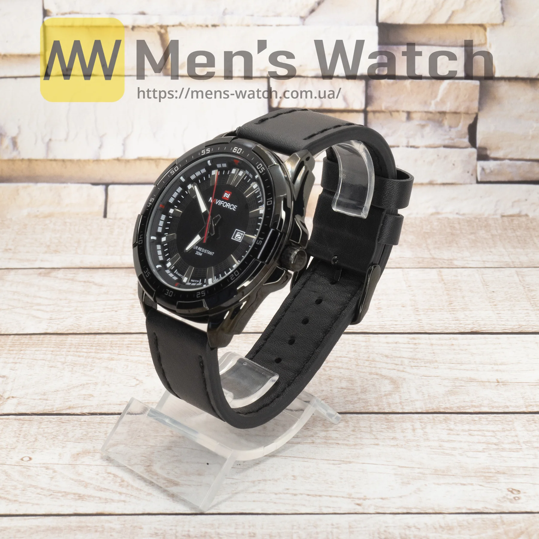 Живі фото годинника Naviforce NF9056M Black-Black 1