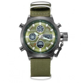 AMST 3003 Black-Green Green Wristband
