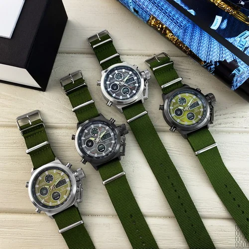 AMST 3003 Black-Green Green Wristband-2