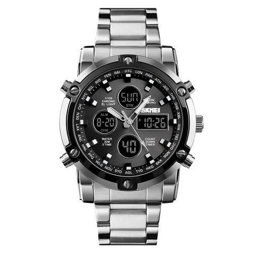 Часы Skmei 1389 Silver-Black-Black