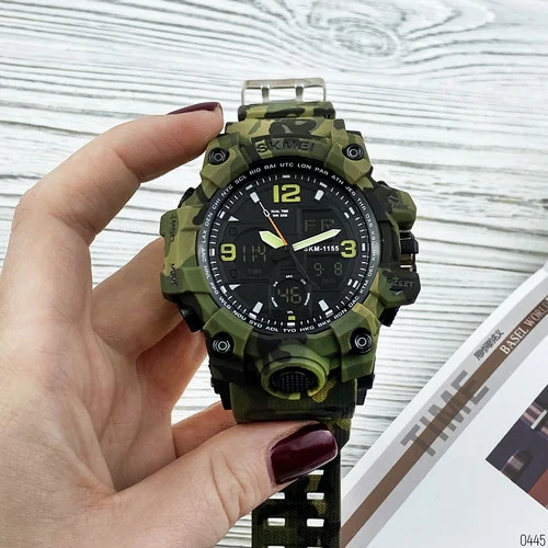 Часы Skmei 1155 Military Green-0