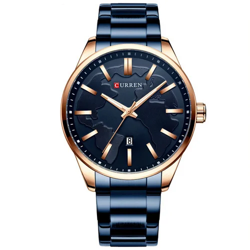 Часы Curren 8366 Blue-Gold