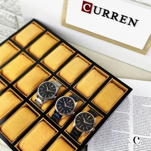 Годинник Curren 8366 Blue-Gold-9