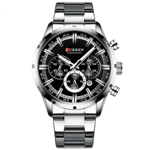 Часы Curren 8355 Silver-Black