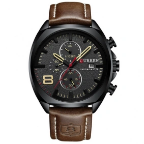 Curren 8324 Black-Brown