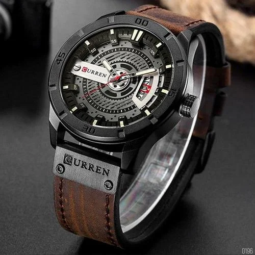 Curren 8301 Black-Dark Brown-2