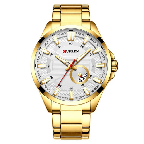 Curren 8372 Gold-White