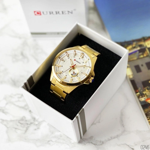 Curren 8372 Gold-White-2