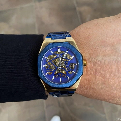 Gusto Skeleton Blue-Gold-12