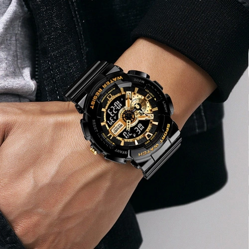 Skmei 1688 Black-Gold-0