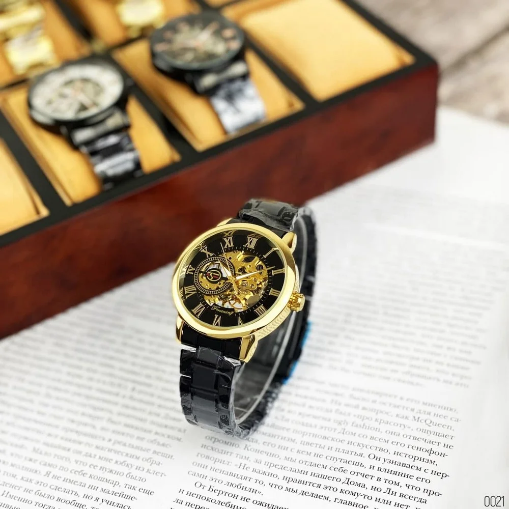 large Forsining 412C Black-Gold 0