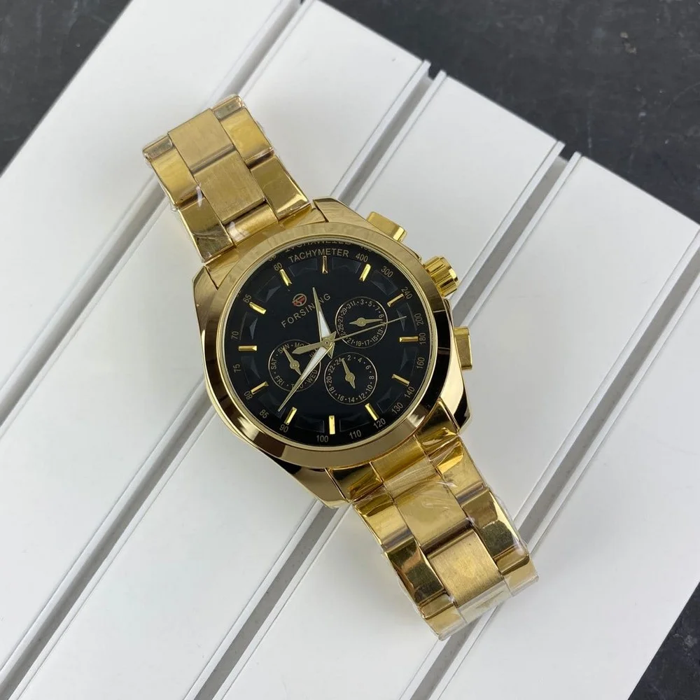 large Forsining S899 Gold-Black 0