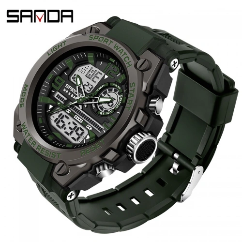 Sanda 6024 Black-Military Wristban