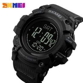 Skmei 1356BK Black + Compass