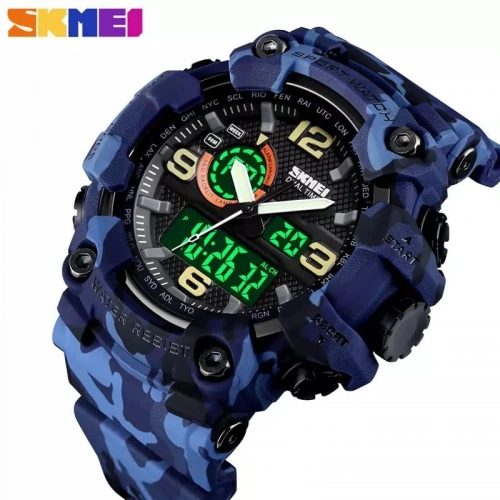 Часы Skmei 1520 camo blue