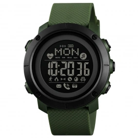 Skmei 1511AG Army-Green Smart Watch + Compass