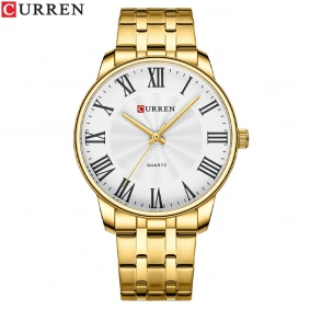 Curren 8422 Gold-White