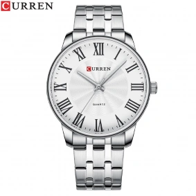 Curren 8422 Silver-White