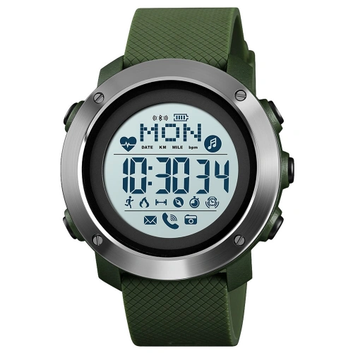 Skmei 1511 Army Green Smart Watch + Compass