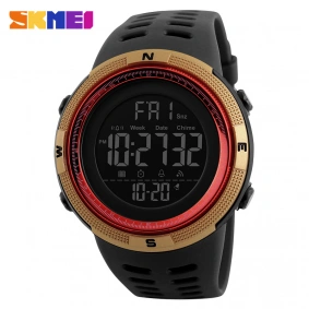 Skmei 1251 Black-Gold-Red