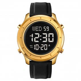 Skmei 1864LGDBK Gold-Black Leather