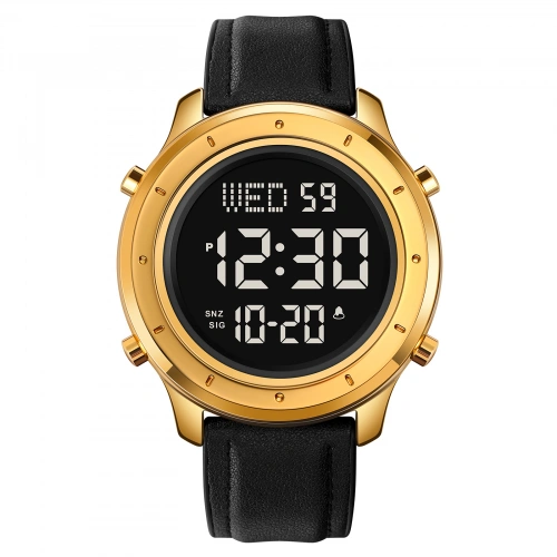 Skmei 1864 Gold-Black Leather