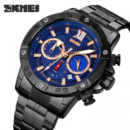 Годинник Skmei 9235 Black-Blue-0