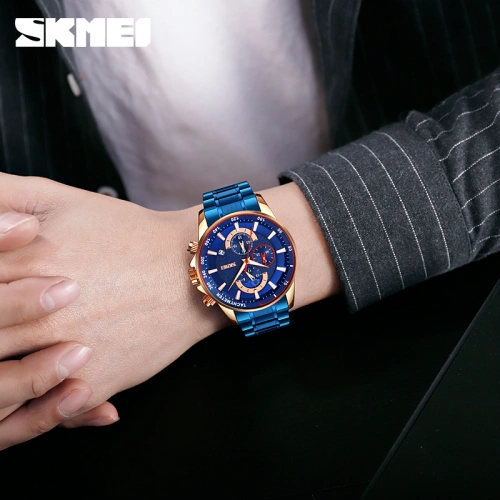 Годинник Skmei 9250 Rose Gold-Blue-1