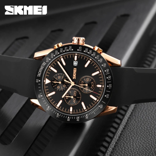 Часы Skmei 9253 Rose Gold-Black Sil-1