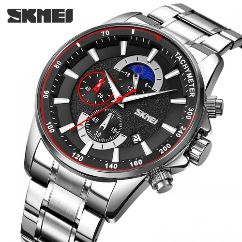 Годинник Skmei 9250 Silver-Black-0