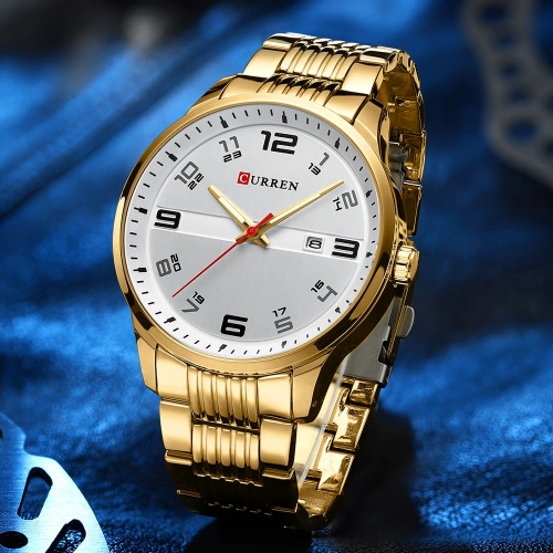 Curren 8411 Gold-White-0