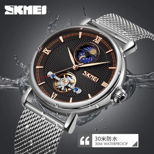 Годинник Skmei 9220 Silver-Black-1