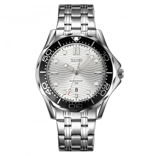 Skmei 9276 Silver-Silver Steel Strap