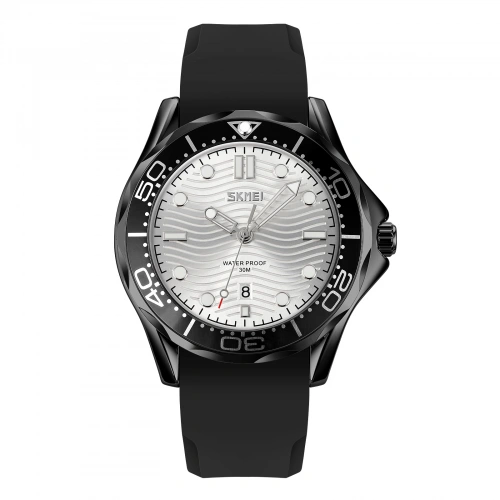 Годинник Skmei 9276 Black-Silver Silicone strap